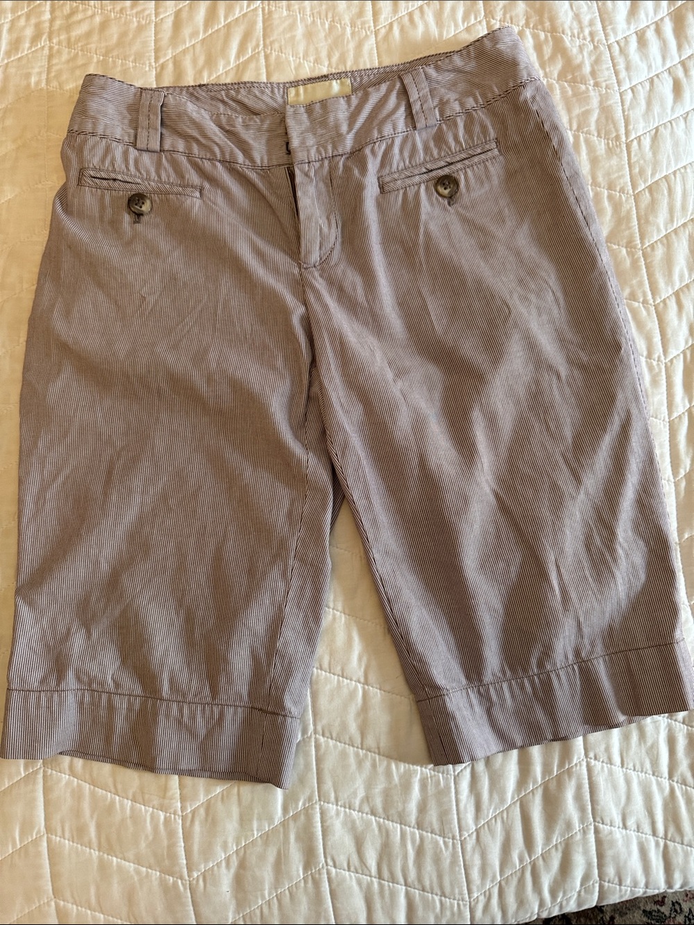 Elevenses Striped Bermuda Shorts 4